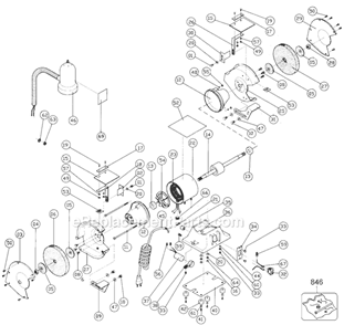 Part Location Diagram of 284450-00 DeWALT Capacitor